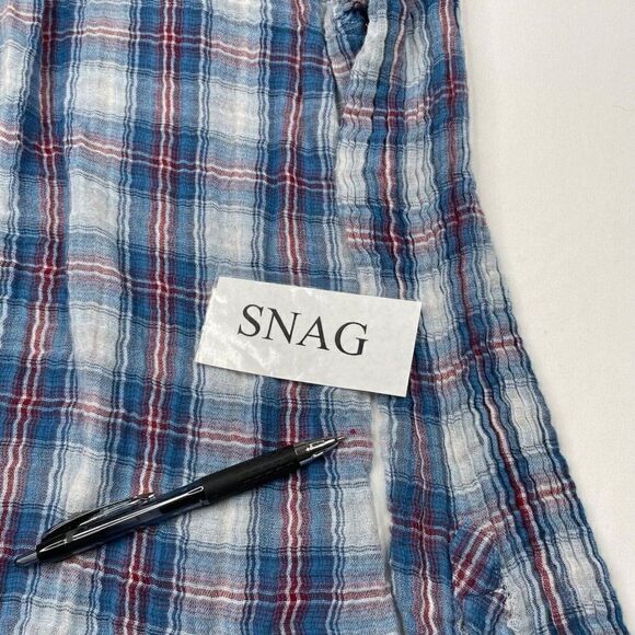 RAILS Plaid Button Front Shirt Blue - Picture 5 of 8